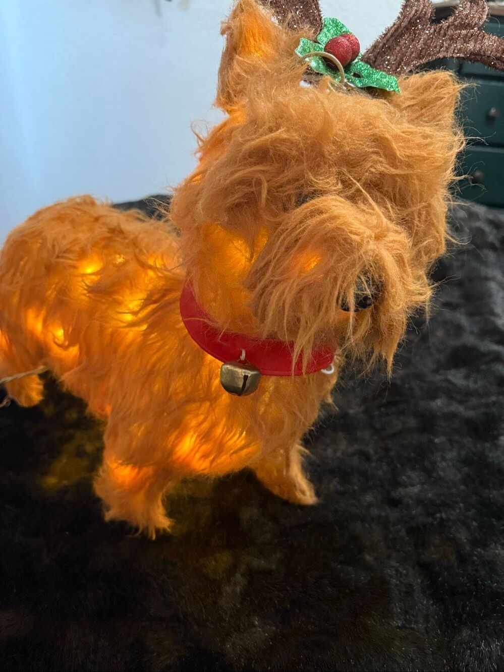 Holiday Living 20-inch Lighted Yorkshire Terrier Christmas Decoration